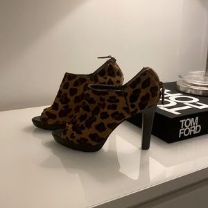 Never worn leopard heels.